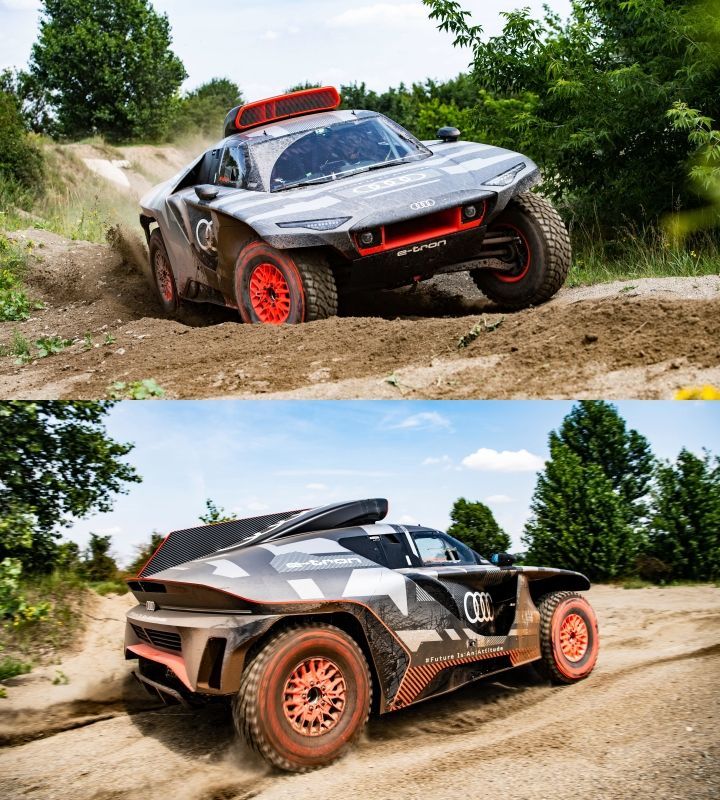 迎战达喀尔拉力赛，奥迪推派电动赛车，这车太酷了