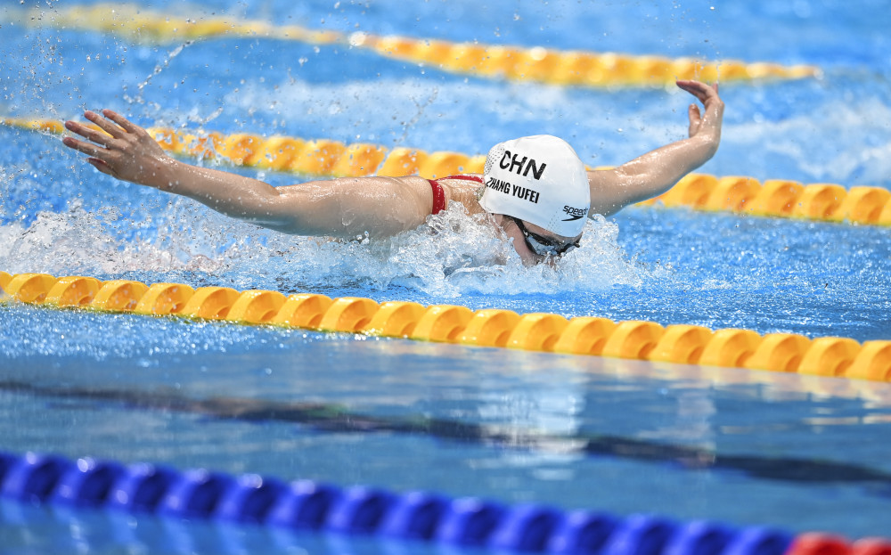 (东京奥运会)游泳——张雨霏晋级女子100米蝶泳半决赛(2)_腾讯新闻