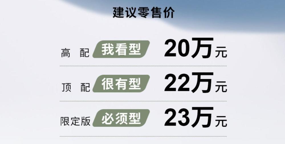 主要对配色及配置进行变更，坦克300城市版上市售20～23万元