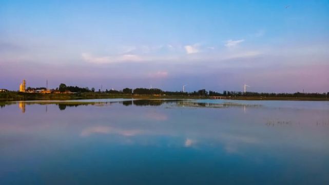 内黄赵庄水库晚霞