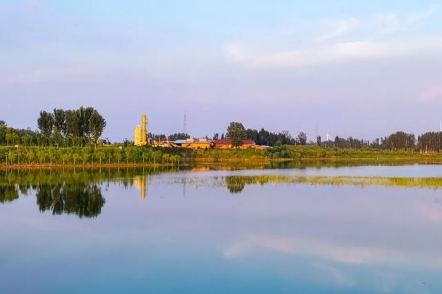 内黄赵庄水库晚霞