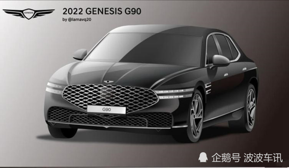全新捷尼赛思G90渲染图曝光，外观复古，气场很强大