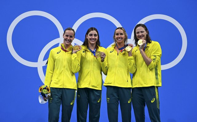 东京奥运会游泳女子4x100米自由泳接力决赛澳大利亚夺冠