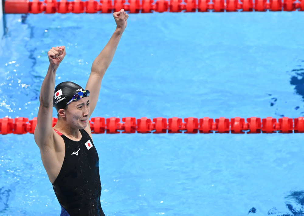 东京奥运会游泳女子400米个人混合泳大桥悠依夺冠2