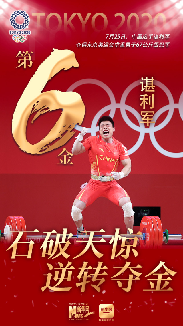 谌利军夺得举重男子67公斤级冠军