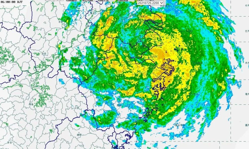 "烟花"台风缓慢移动,今天上午将在嘉兴二次登陆