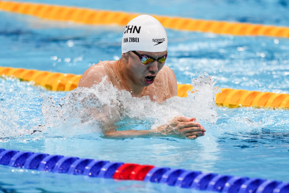 奥运金牌-男子100米蛙泳决赛 英国名将卫冕闫子贝第六