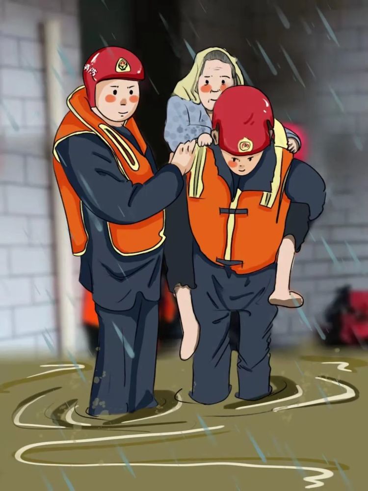 近日,焦作热心网友用手中的画笔,将焦作消防在防汛救灾中的一幕幕感人