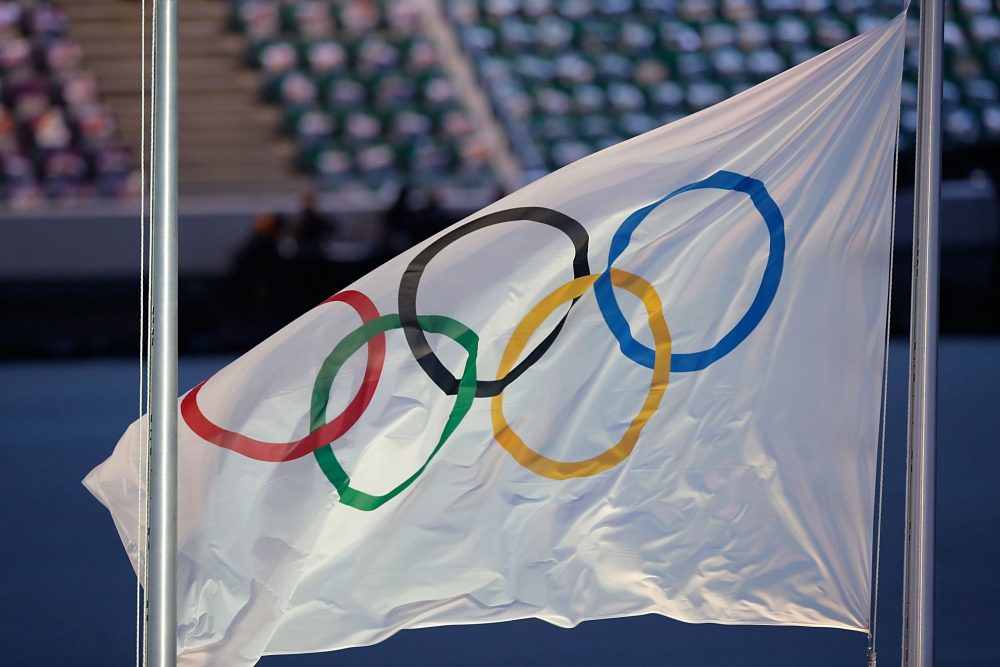 奥运会旗杆图片
