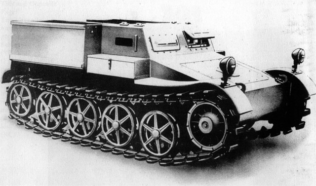 二战德国vk301自行105毫米无后坐力炮用轻型弹药车改装