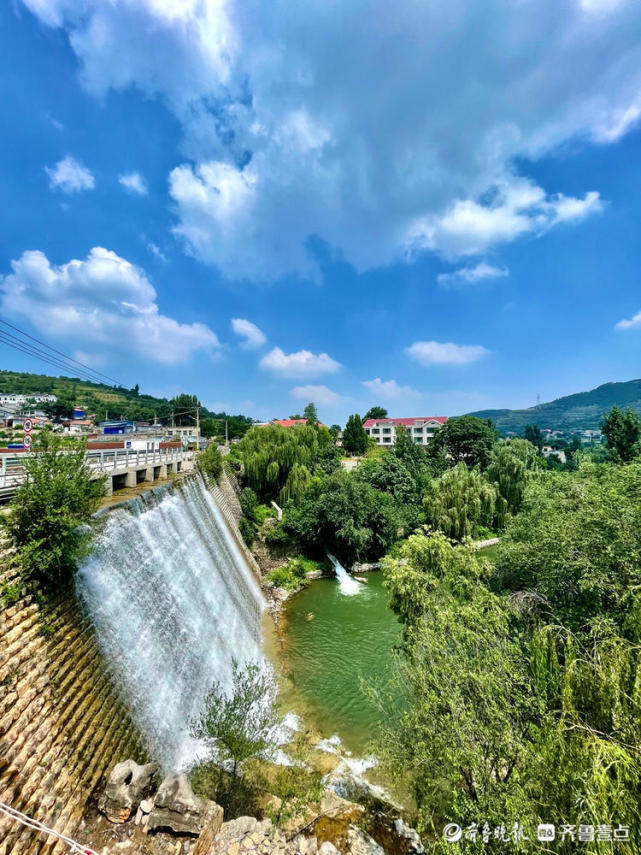 天连水水连天济南彩石镇的美景