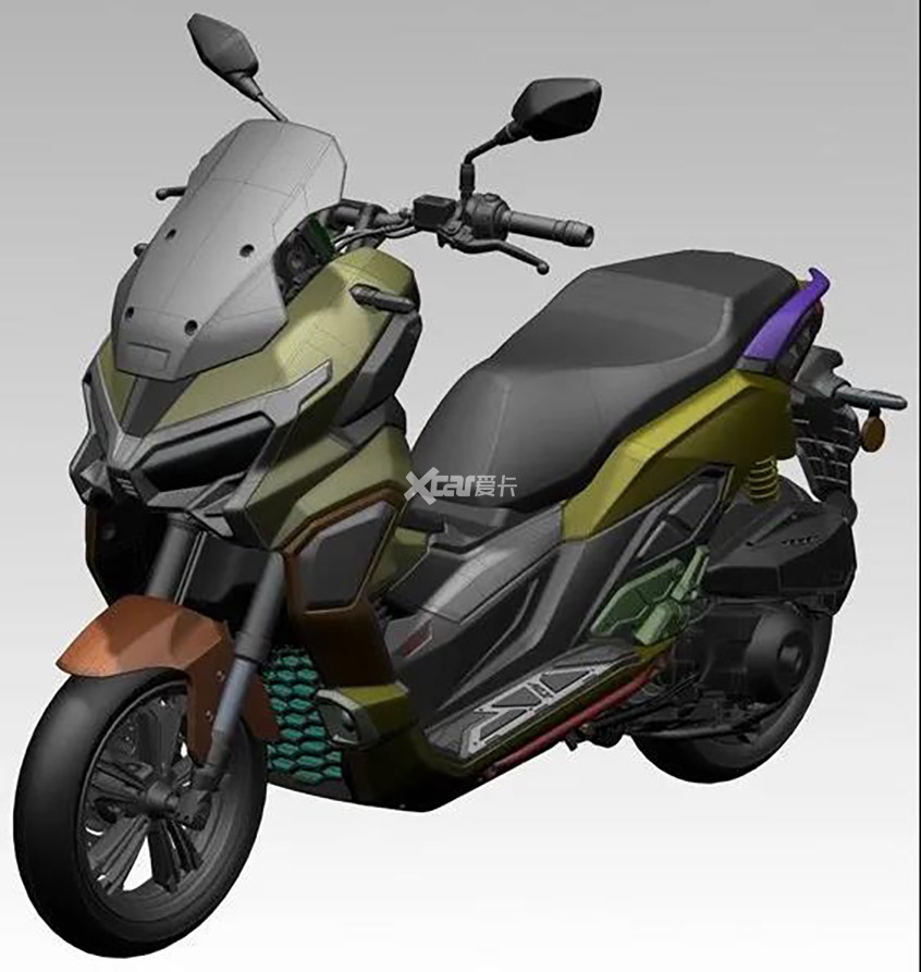 全新国产ADV踏板车曝光 SRMAX同款动力