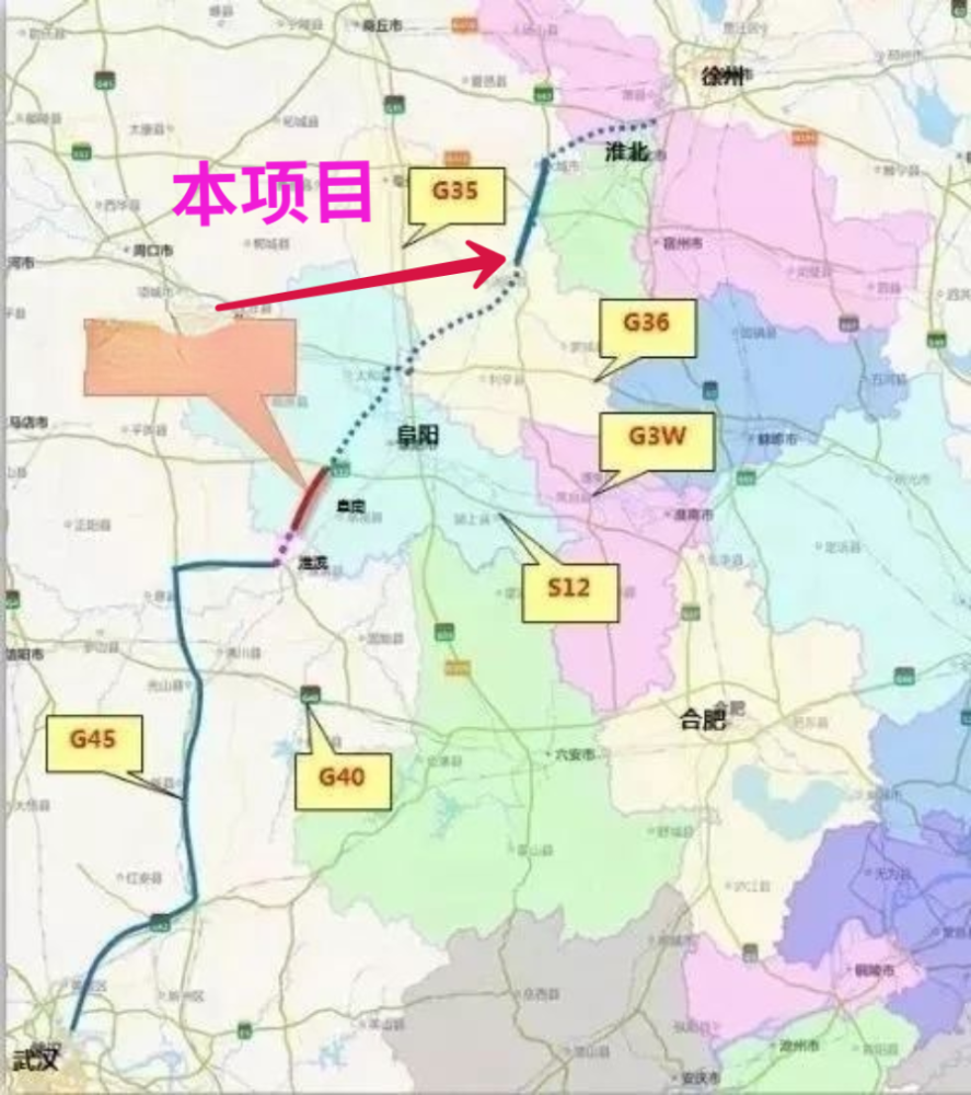 阜淮高速路线图图片