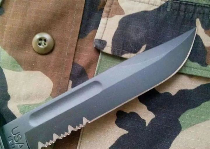 美国卡巴1214标准战术半齿直刀