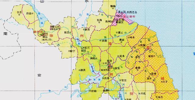 江蘇省的區劃調整13個地級市之一淮安市為何有7個區縣