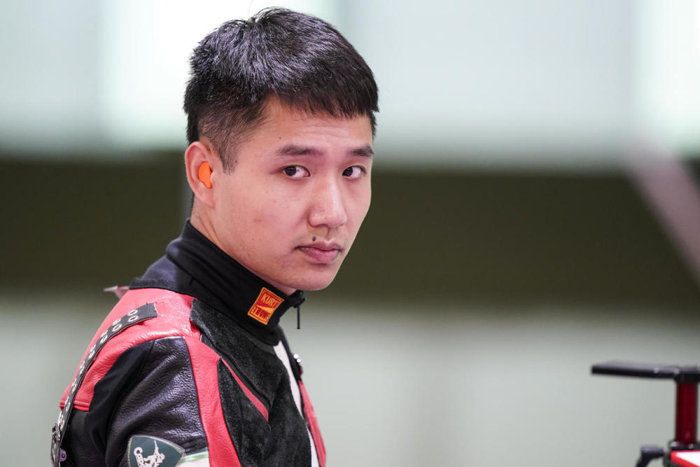 杨皓然射落个人奥运首金,振臂一呼!杨倩已经挂上东京第二金