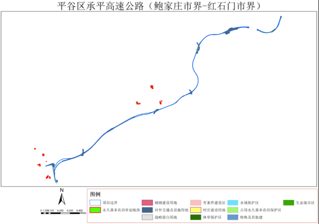 速看涉及平谷承平高速鮑家莊市界紅石門市界項目