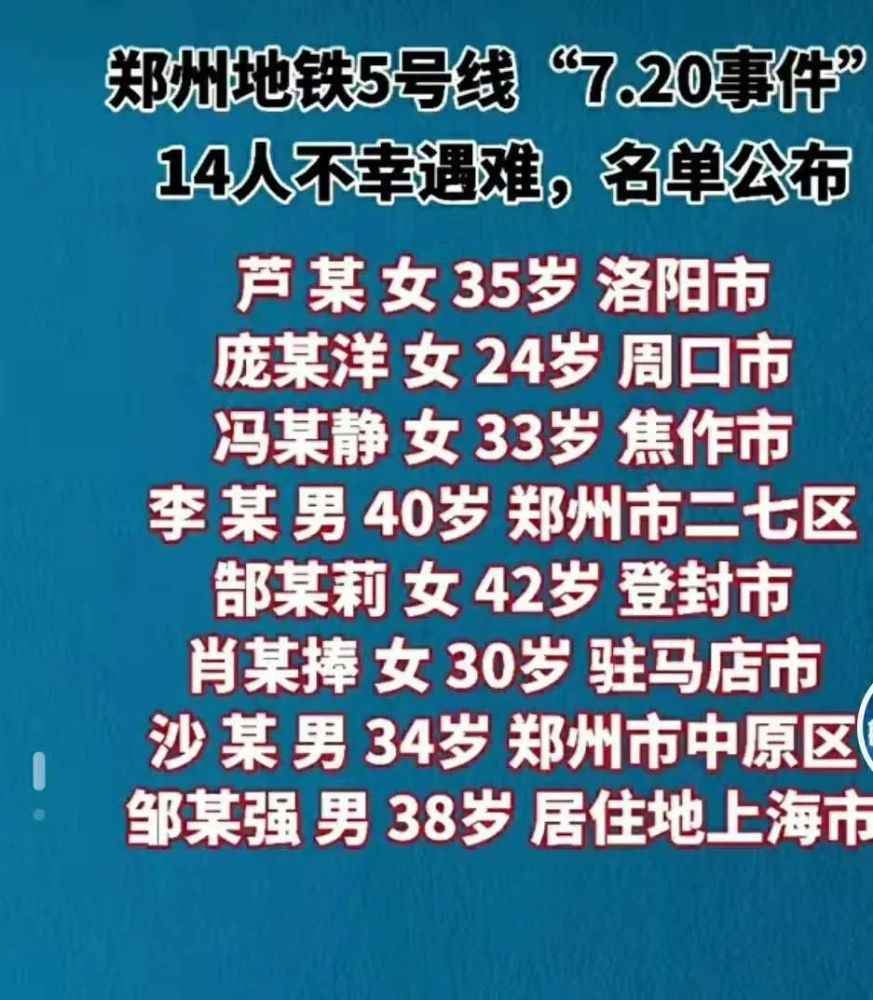 郑州地铁5号线遇难者老婆这次我让你失望了