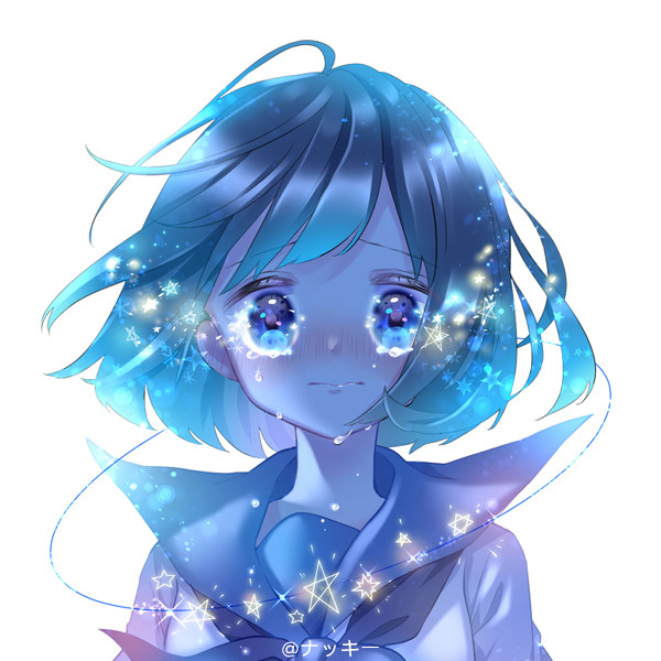 抑郁哭泣女生动漫头像_腾讯新闻