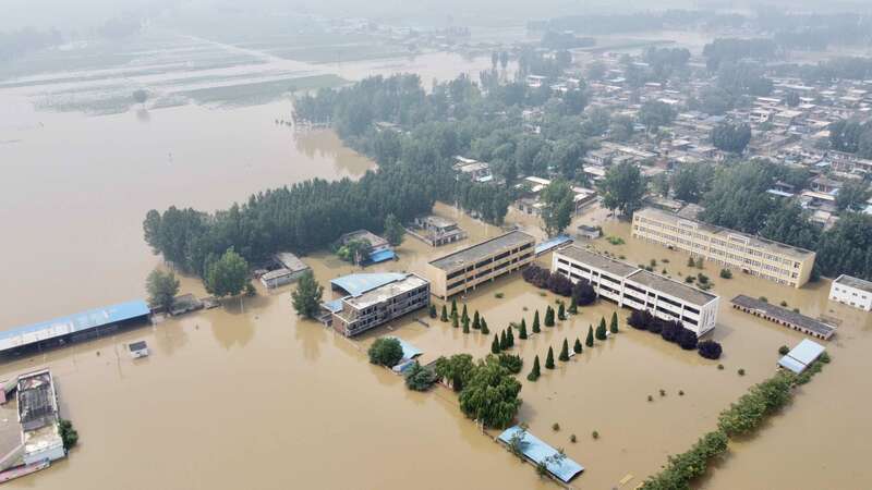 河南鹤壁浚县洪水图片