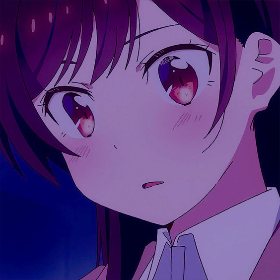 动漫头像女生可爱萌紫色滤镜