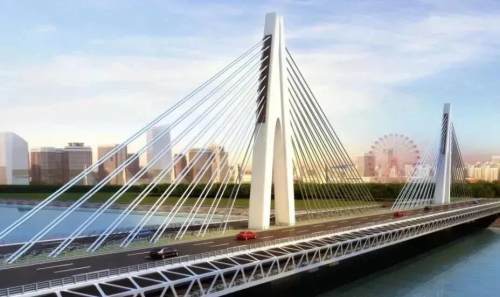 华北第一座双层斜拉桥渐露真容