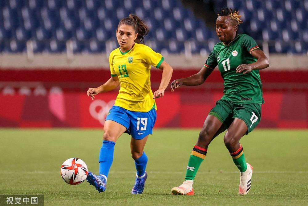 奥运女足-安德雷莎任意球破门 巴西1-0十人赞比亚