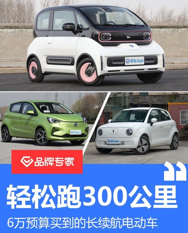 6万预算买长续航电动车？这几款车都能跑 300公里