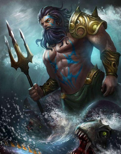 波塞冬纵览宙斯的全部战绩,即使没有雷霆,他也与克洛诺斯,波塞冬