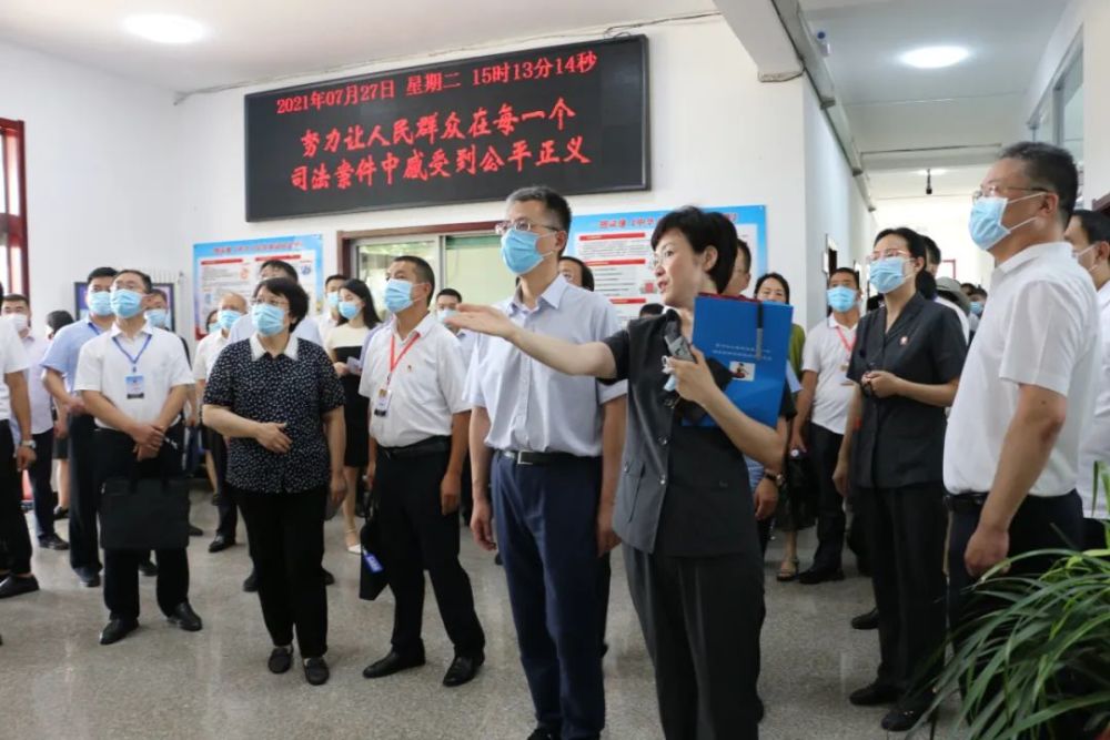 部分全国人大代表视察河北法院