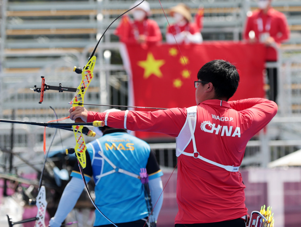 东京奥运会射箭男子个人淘汰赛王大鹏止步十六分之一决赛