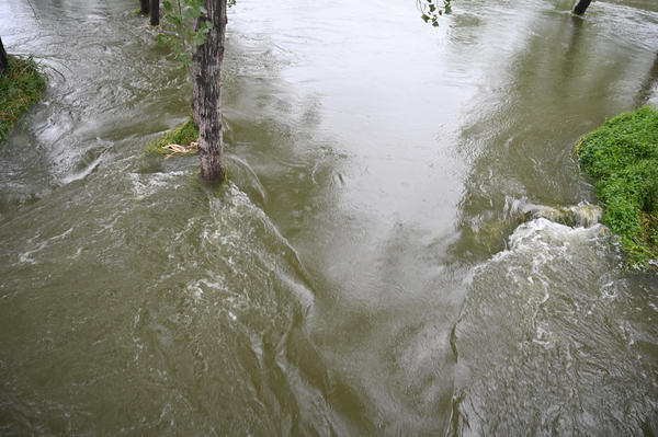 周口西华县连续下雨贾鲁河城区段水位却持续下降啥原因