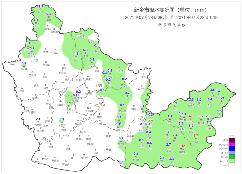 气象快报:今天白天到夜里,延津中到大雨,个别乡镇暴雨