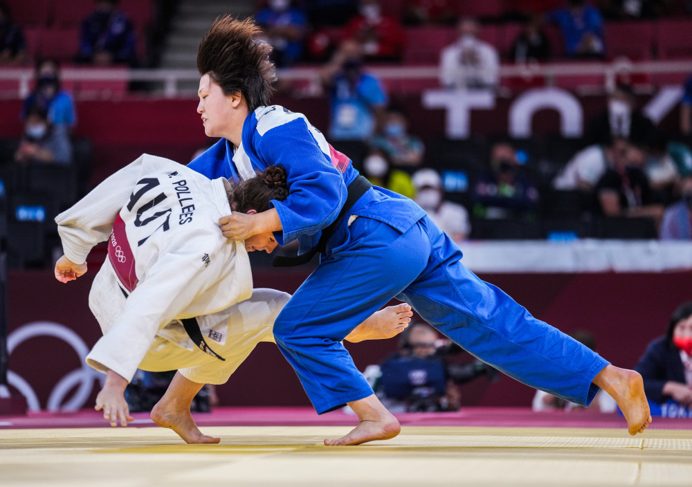 (东京奥运会)柔道——女子70公斤级决赛:日本选手夺冠