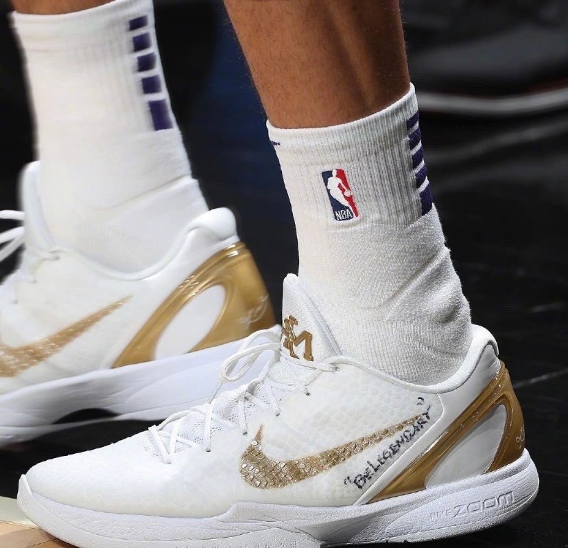 nba球星上脚kd13花卉色潮流时尚科比5红蓝配色我的最爱