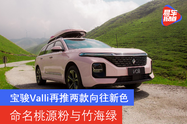 命名桃源粉与竹海绿 宝骏Valli再推两款向往新色