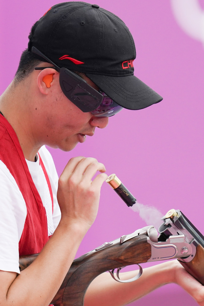 东京奥运会射击男子多向飞碟中国选手于海成晋级决赛