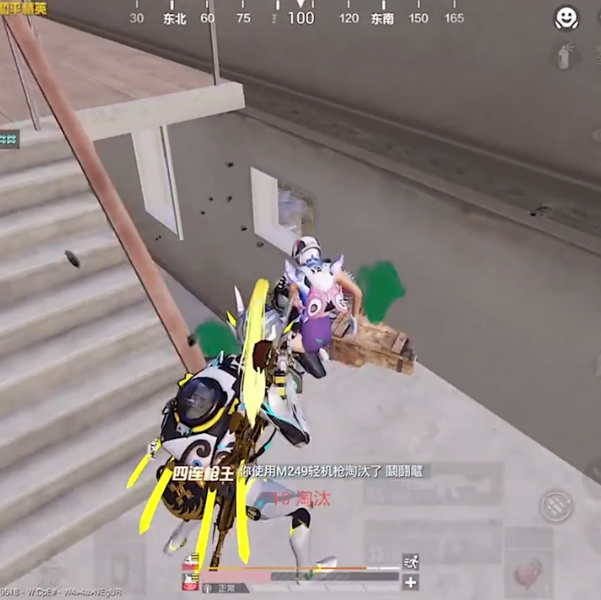 和平精英两指操作天花板主播卤蛋秀出操作手势战神局1v4