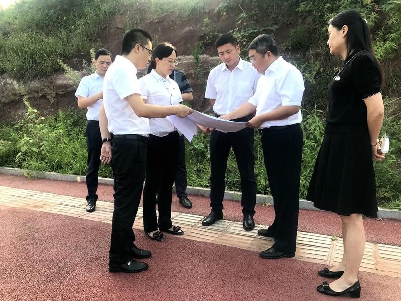 泸县县委书记肖刚调研园区项目建设情况