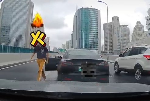 上海两男子在高架上斗气别车双双被拘,当事人:他侮辱我!