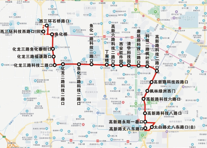 西安公交调整122路 新开180路公交线路