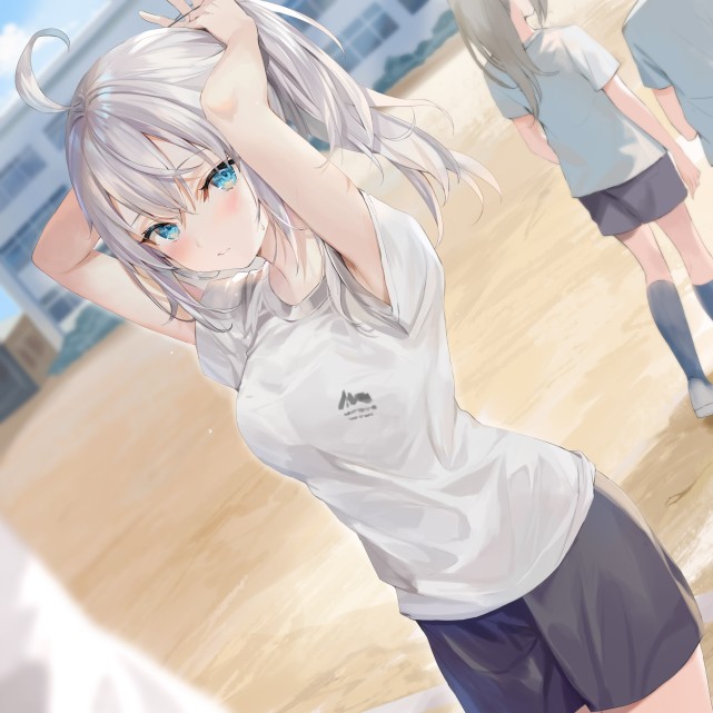 动漫女生头像银发少女