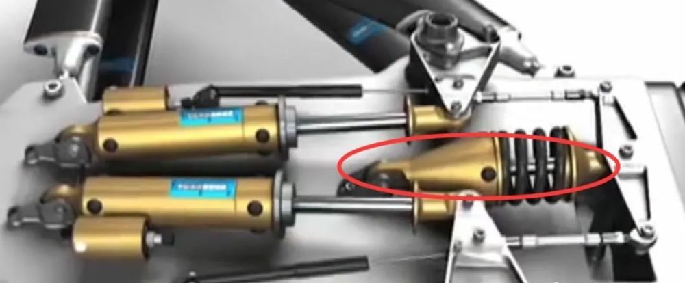 动画展示迈凯伦后悬挂，中间那根弹簧有什么用？