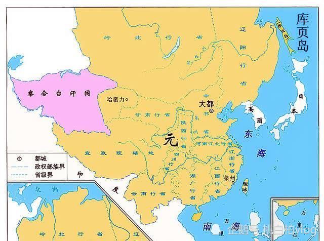 元朝鼎盛时期地图图片