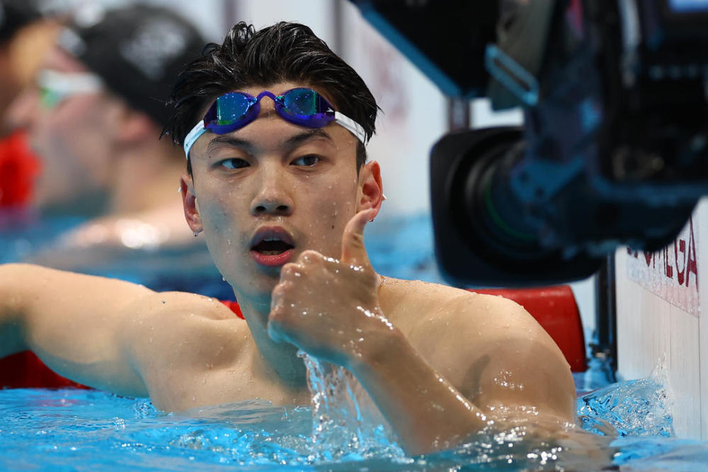 汪顺200米混合泳夺冠破历史摘中国游泳队东京奥运男子第一金