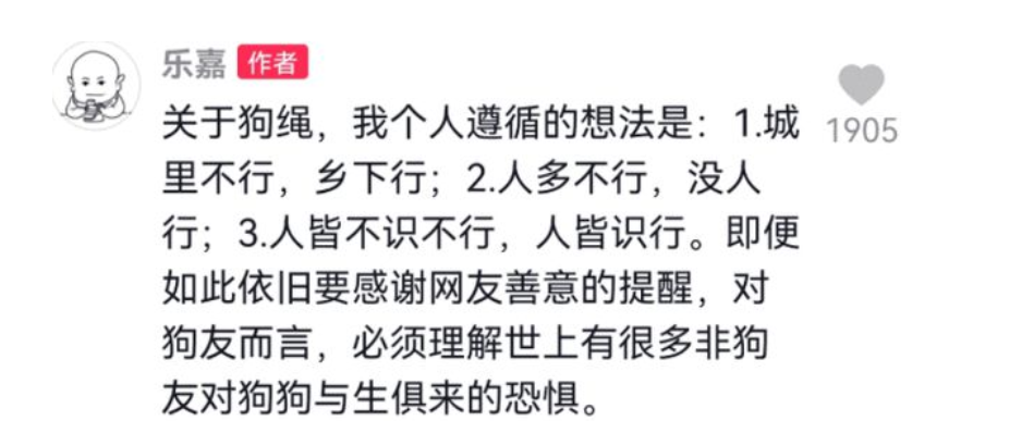 46岁乐嘉去菜市场不牵狗绳，还和网友辩驳：狗听话，如同我儿