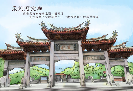 有心了这位石狮人手绘泉州22个世界文化遗产点并做成了明信片