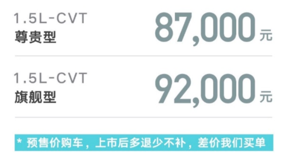 预售价8.7万起，第4代“国民家轿”这是要开启野性消费的节奏