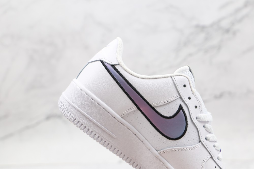 耐克nikeairforce1low低帮空军一号白色镭射钩板鞋
