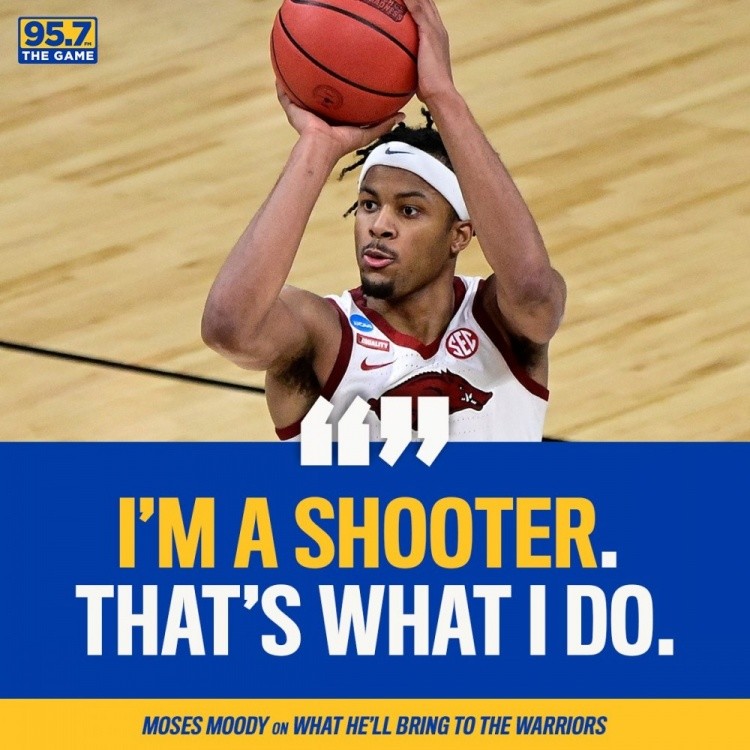 直播吧7月30日讯 勇士队在今年选秀大会第14顺位选中了3d球员摩西